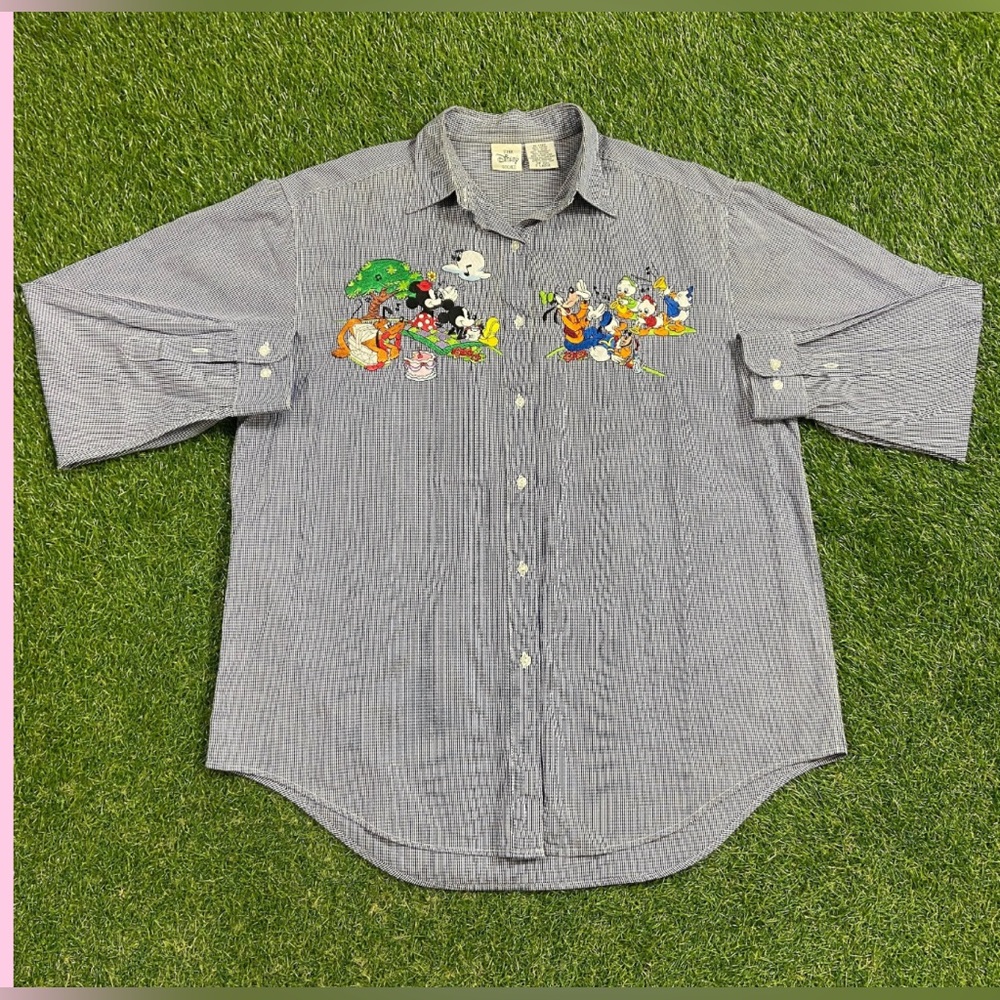 Vintage 90’s Disney Store Embroidered Button Up